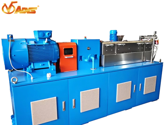 Bon prix Extrudeuse à double vis de laboratoire de 27 mm diamètre de vis de 750 à 1500 tr / min 18,5 à 37 kW Moteur haute sortie en ligne