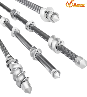 Bon prix Éléments d'extrudeuse à double vis de haute précision 10 à 120 mm Diamètre 500 à 9000 mm Longueur en ligne