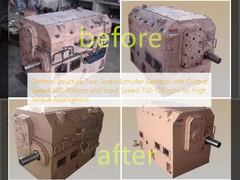 Réducteur à vis jumelées de structure optimale avec vitesse de sortie 300-900 tr/min et vitesse d'entrée 750-1750 tr/min pour applications à couple élevé